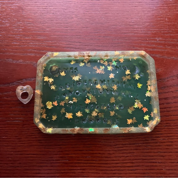 NEW Autumn Leaves on The Ground Inspired Mini Ouija Board and Planchette - Picture 2 of 5